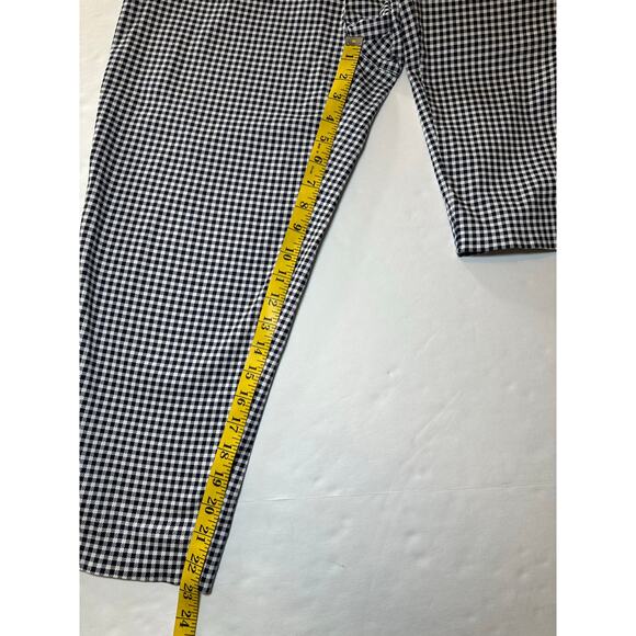 Intro Love The Fit Women’s Size 10 Black White Check Comfort Waist Stretch Ankle - Picture 2 of 8